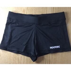 New Rare Sexy Hooters Girl Uniform Black Shorts Stretchy Soft Size Xxs